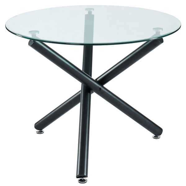 Worldwide Home Furnishings Suzette 201-476-40 Round Dining Table - Black IMAGE 1