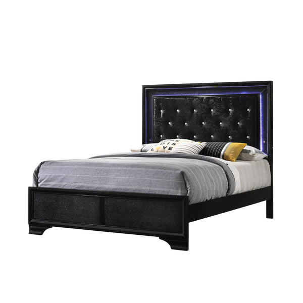 Crown Mark Micah Twin Upholstered Panel Bed B4350-T-HBFB/B4350-FT-RAIL IMAGE 1
