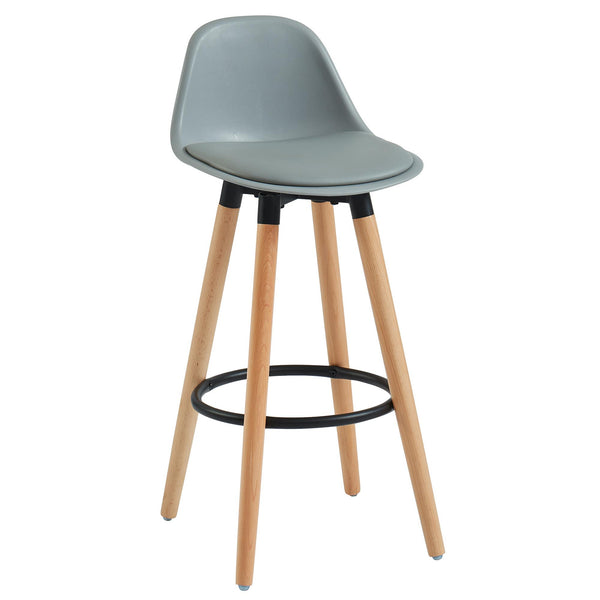 Worldwide Home Furnishings Diablo 203-352GY 26" Counter Stool - Grey and Natural IMAGE 1