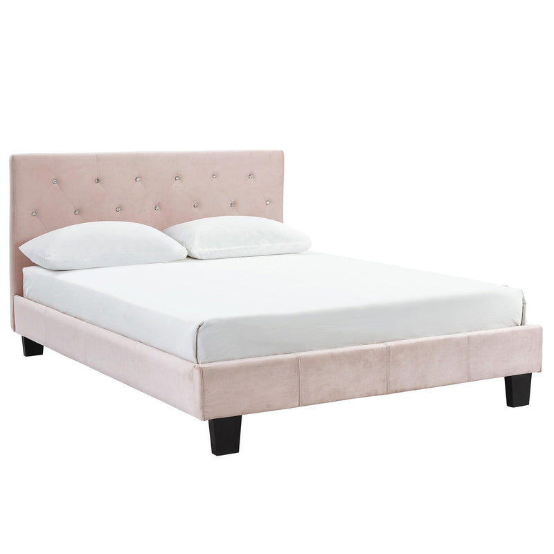 !nspire Jazelle Double Upholstered Platform Bed 101-451D-BSH IMAGE 1
