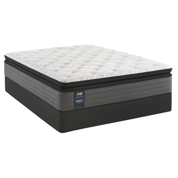 Sealy Garner Cushion Firm Euro Top Mattress Set (Full) IMAGE 1