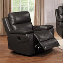  IFDC Leather Match Recliner IF 8012 - C IMAGE 1