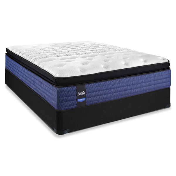 Sealy Mantova Firm Euro Pillow Top Mattress Set (Twin) IMAGE 1