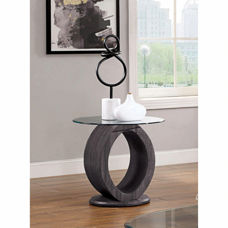 Furniture of America Lodia III End Table CM4825GY-E-PK IMAGE 1