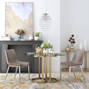  Zuo Magnus 101269 Dining Chair - Brown & Silver IMAGE 6