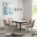  Zuo Magnus 101269 Dining Chair - Brown & Silver IMAGE 7