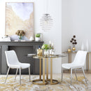  Zuo Magnus 101270 Dining Chair - White & Silver IMAGE 6