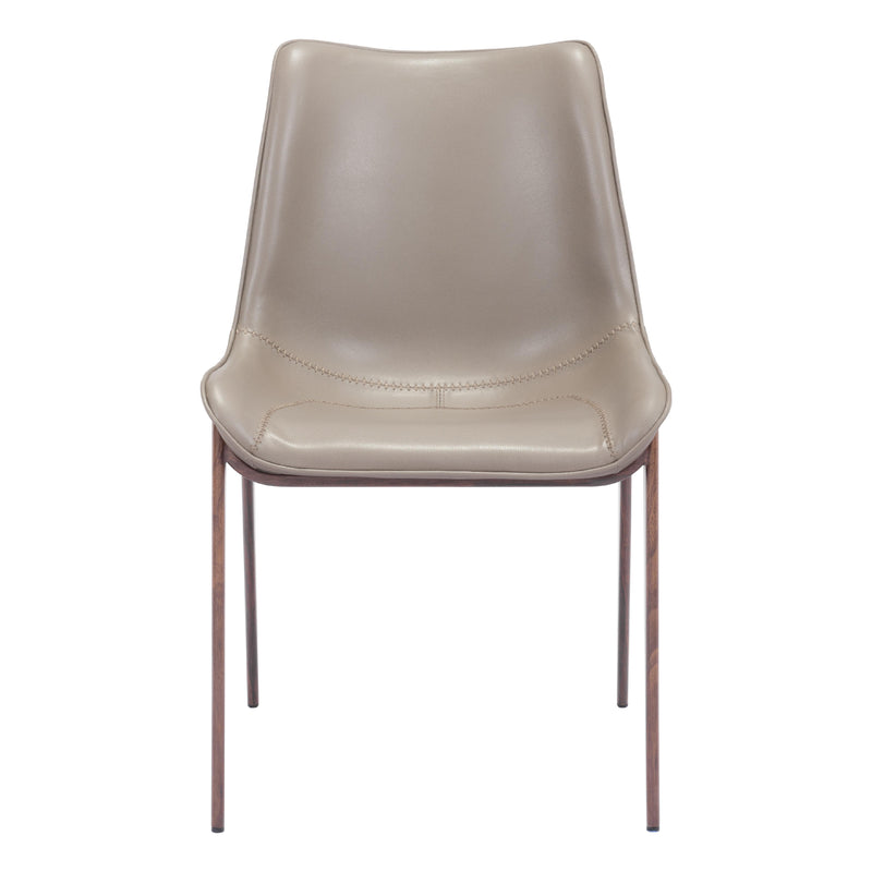  Zuo Magnus 101272 Dining Chair - Brown & Walnut IMAGE 3