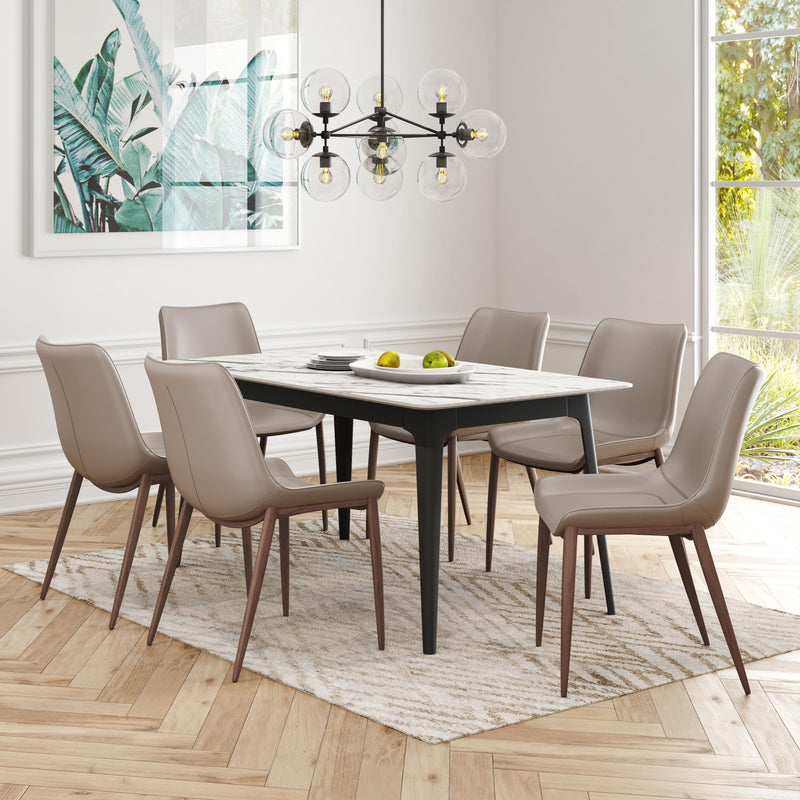  Zuo Magnus 101272 Dining Chair - Brown & Walnut IMAGE 7
