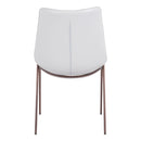  Zuo Magnus 101273 Dining Chair - White & Walnut IMAGE 4