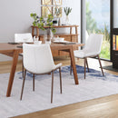  Zuo Magnus 101273 Dining Chair - White & Walnut IMAGE 8