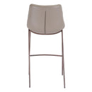  Zuo Magnus 101277 Barstool - Brown & Walnut IMAGE 4