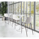  Zuo Magnus 101278 Barstool - White & Walnut IMAGE 7