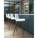  Zuo Magnus 101278 Barstool - White & Walnut IMAGE 8