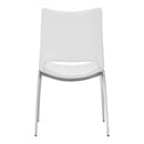  Zuo Ace 101279 Dining Chair - White & Silver IMAGE 4