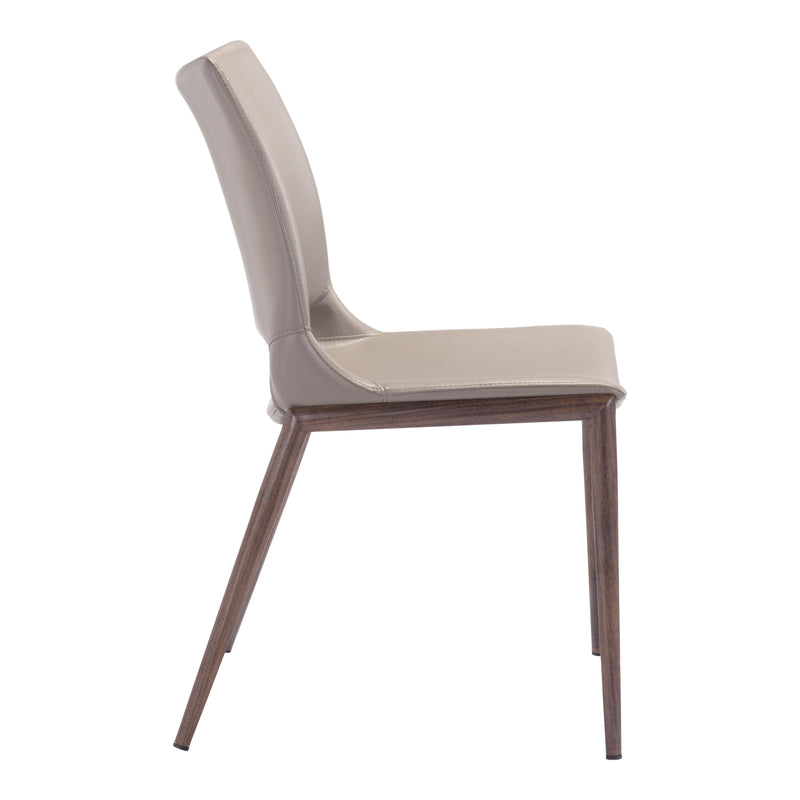  Zuo Ace 101282 Dining Chair - Brown & Walnut IMAGE 2