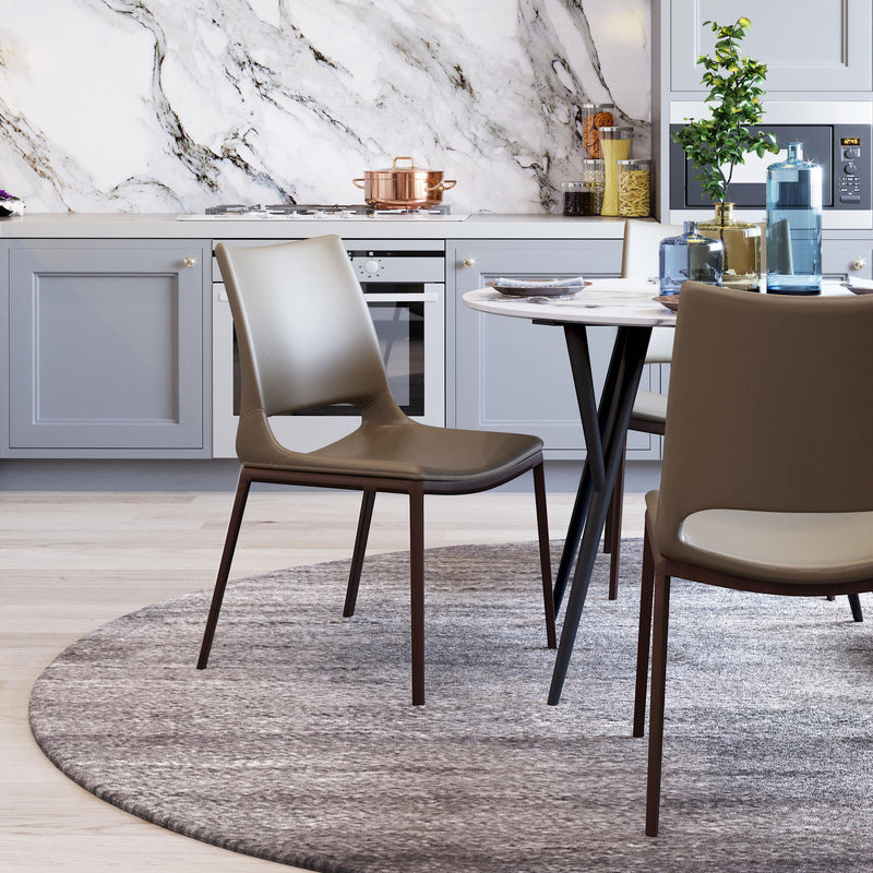  Zuo Ace 101282 Dining Chair - Brown & Walnut IMAGE 8