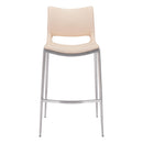  Zuo Ace 101285 Barstool - Light Pink & Silver IMAGE 3