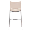  Zuo Ace 101285 Barstool - Light Pink & Silver IMAGE 4