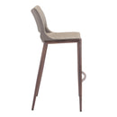  Zuo Ace 101286 Barstool - Brown & Walnut IMAGE 2
