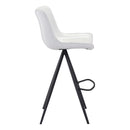 Zuo Aki 101287 Barstool - White & Black IMAGE 2