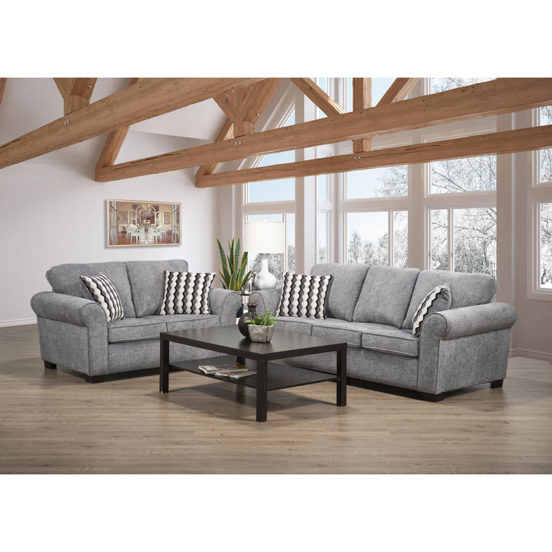 Minhas Furniture Stationary Fabric Sofa AB1005CG-01-MK020-2 IMAGE 2