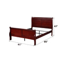Acme Furniture Louis Philippe 23760T Twin Bed IMAGE 6