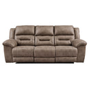  Signature Design by Ashley Stoneland Power Reclining Leather Look Sofa 3990587 IMAGE 1