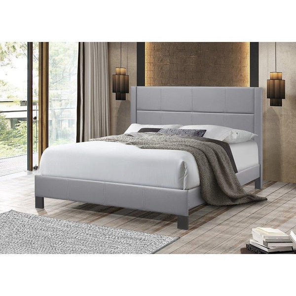 IFDC Full Upholstered Platform Bed IF 5353 - 54 IMAGE 1