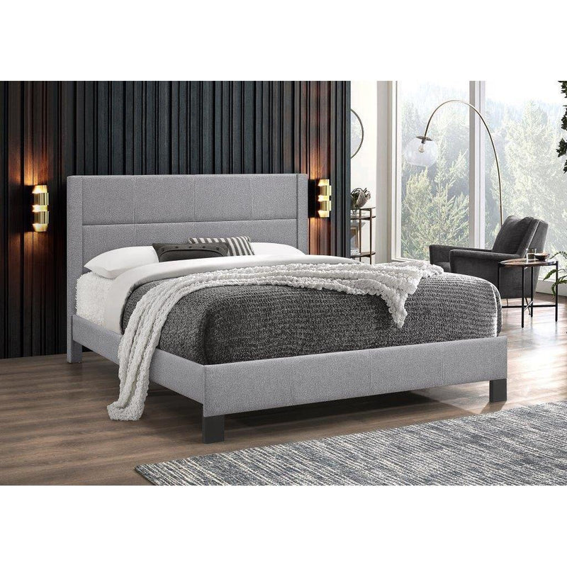 IFDC Full Upholstered Platform Bed IF 5354 - 54 IMAGE 1