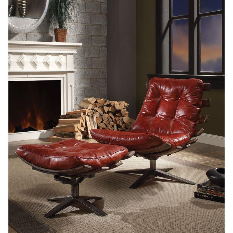 Acme Furniture Gandy 59531 Chair & Ottoman IMAGE 6