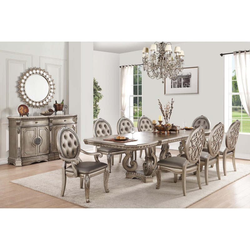 Acme Furniture Northville Dining Table with Pedestal Base 66920 IMAGE 3