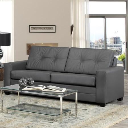 Aman Furniture Stationary Leather Sofa 2000 Sofa IMAGE 1