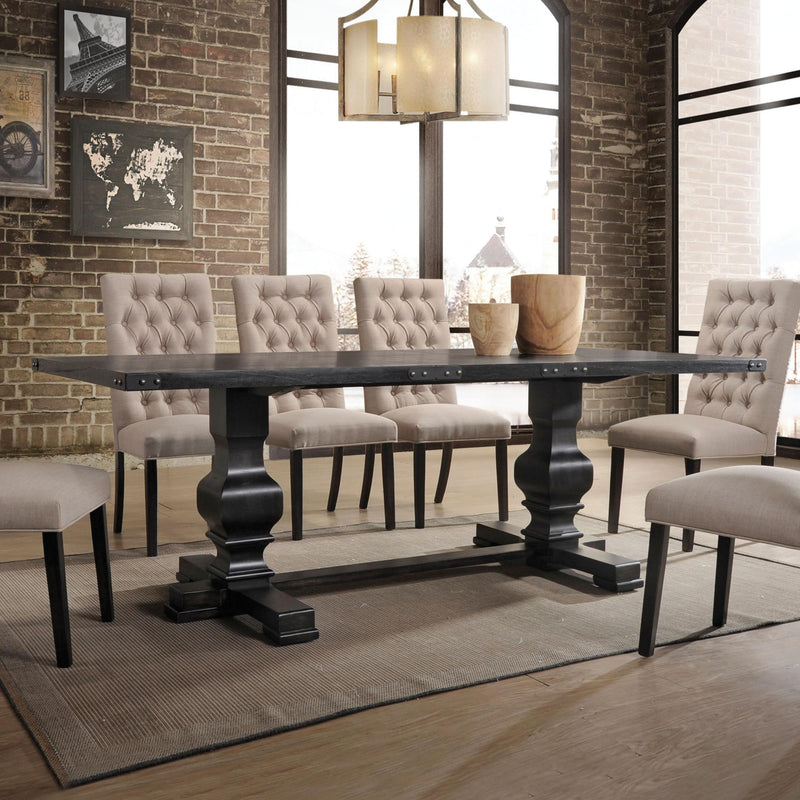 Acme Furniture Morland Dining Table with Trestle Base 74645 IMAGE 1