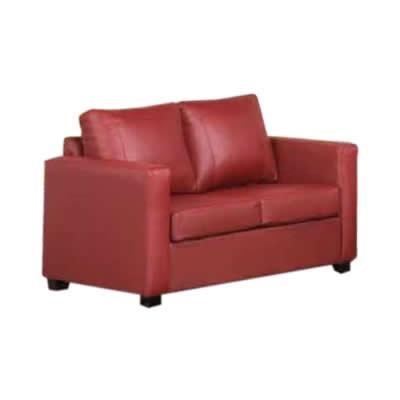 Aman Furniture Stationary Leather Match Loveseat 1231 Loveseat IMAGE 1