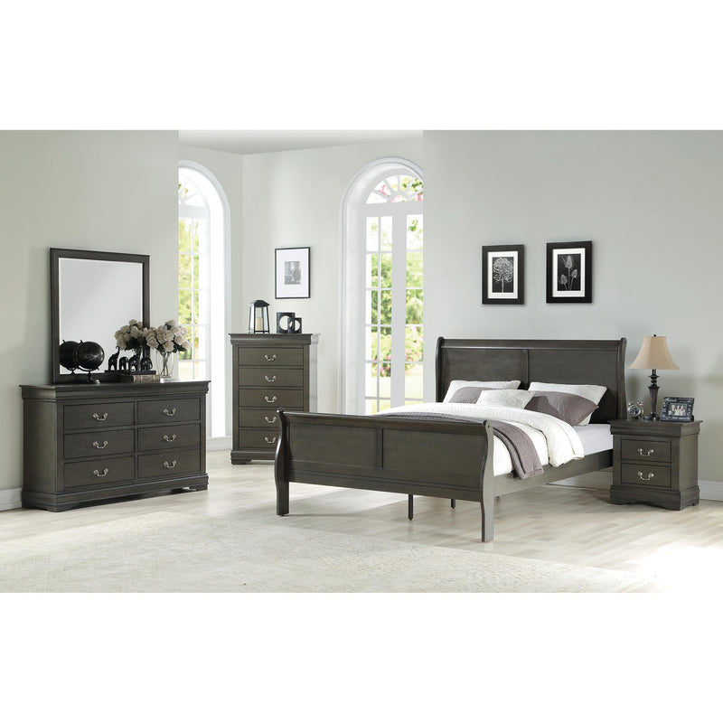 Acme Furniture Louis Philippe Queen Sleigh Bed 26790Q IMAGE 2