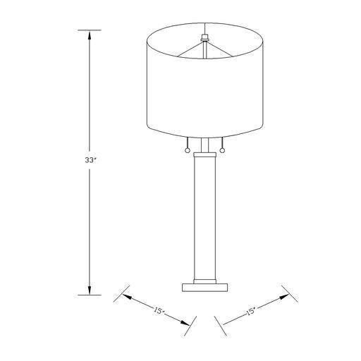 Surya Russo Table Lamp RUO-001 IMAGE 3