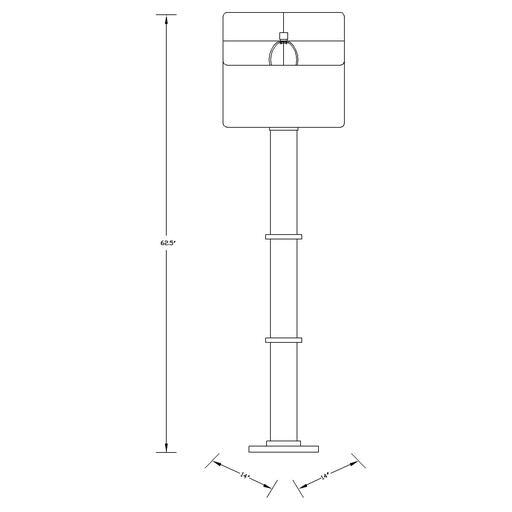 Surya Eldridge Floorstanding Lamp ELD-100 IMAGE 3