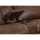 AC Pacific Corporation Clark Reclining Fabric and Leather Look 6 pc Sectional CLARK-6PC-SECTIONAL IMAGE 2