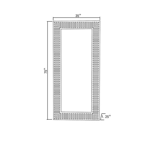 Surya Colossae Wall Mirror CLO001-3575 IMAGE 5