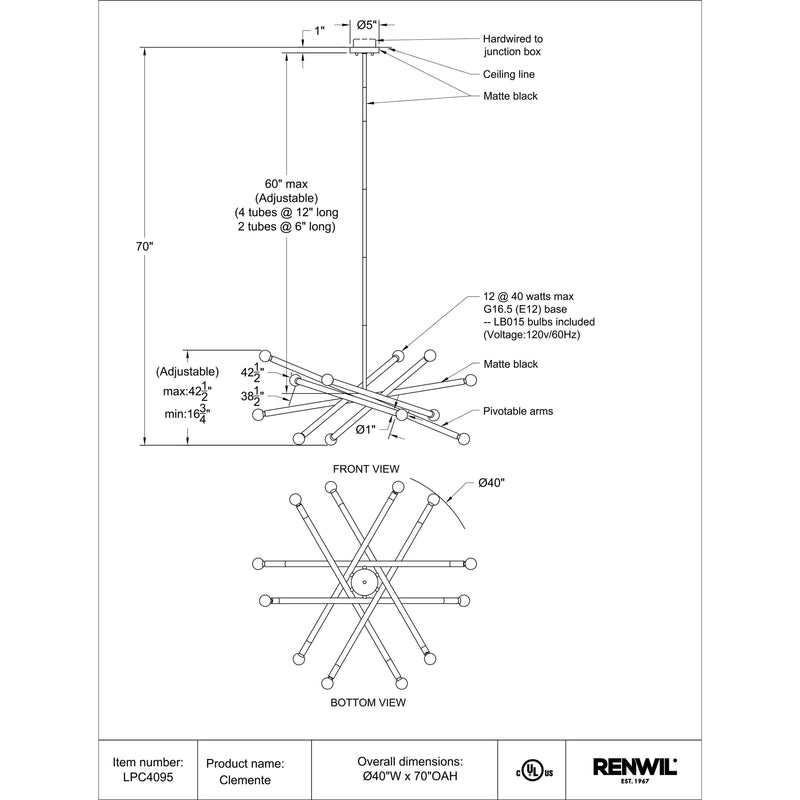  Renwil Clemente Pendant LPC4095 IMAGE 3