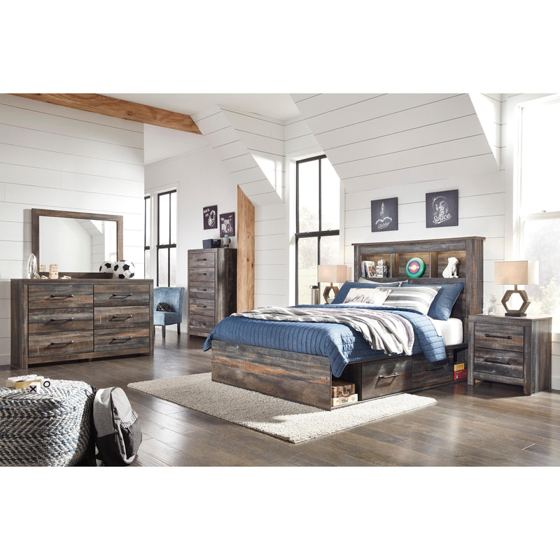 Signature Design by Ashley Drystan B211B44 Full Bookcase Bed with 2 Storage Drawers IMAGE 7