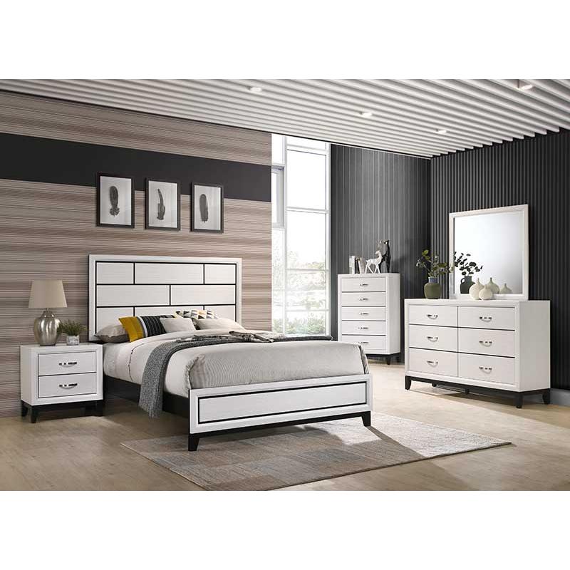  Crown Mark Akerson California King Panel Bed B4610-K-HBFB/B4610-CK-RAIL IMAGE 3