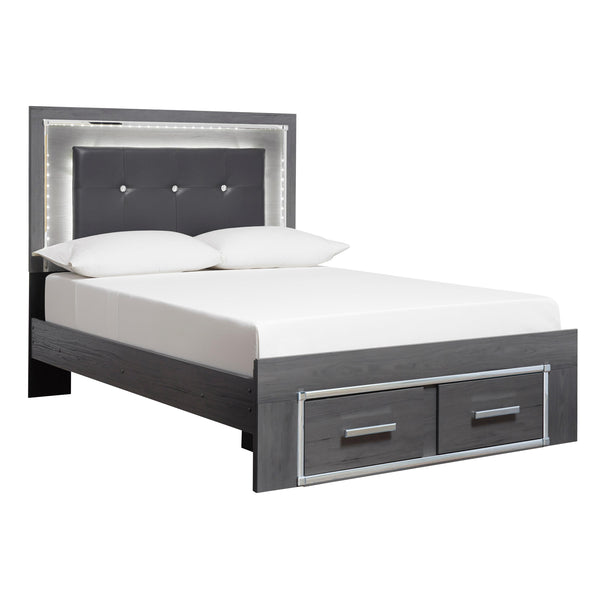 Signature Design by Ashley Lodanna B214B5 Full Panel Bed with 2 Storage Drawers IMAGE 1