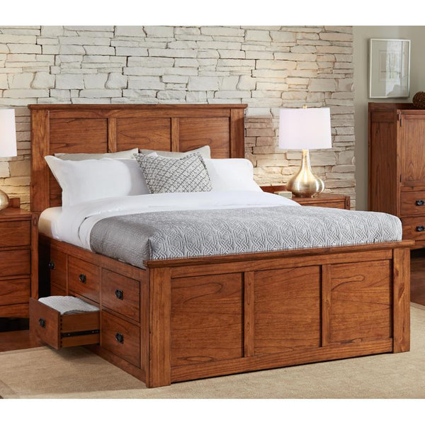 A-America Mission Hill Queen Panel Bed with storage MIH-HA-5-05-1 IMAGE 1