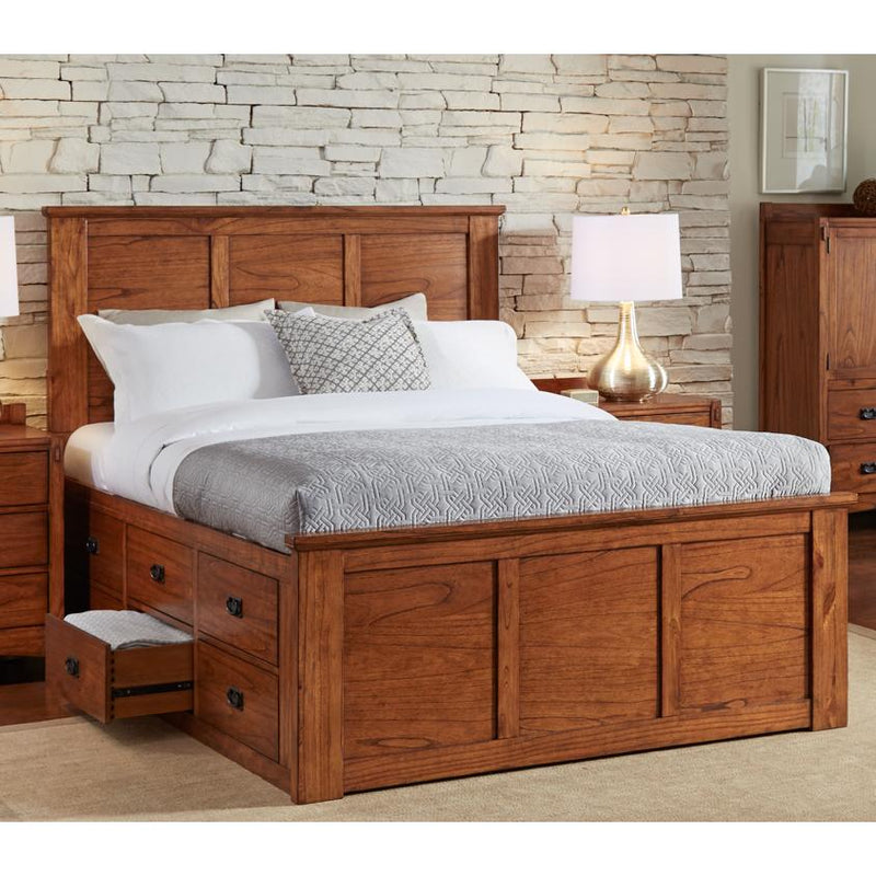 A-America Mission Hill King Panel Bed with Storage MIH-HA-5-15-1 IMAGE 1