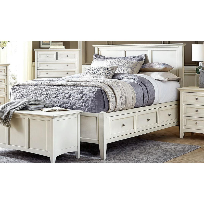 A-America Northlake Queen Panel Bed with storage NRL-WT-5-03-1 IMAGE 1