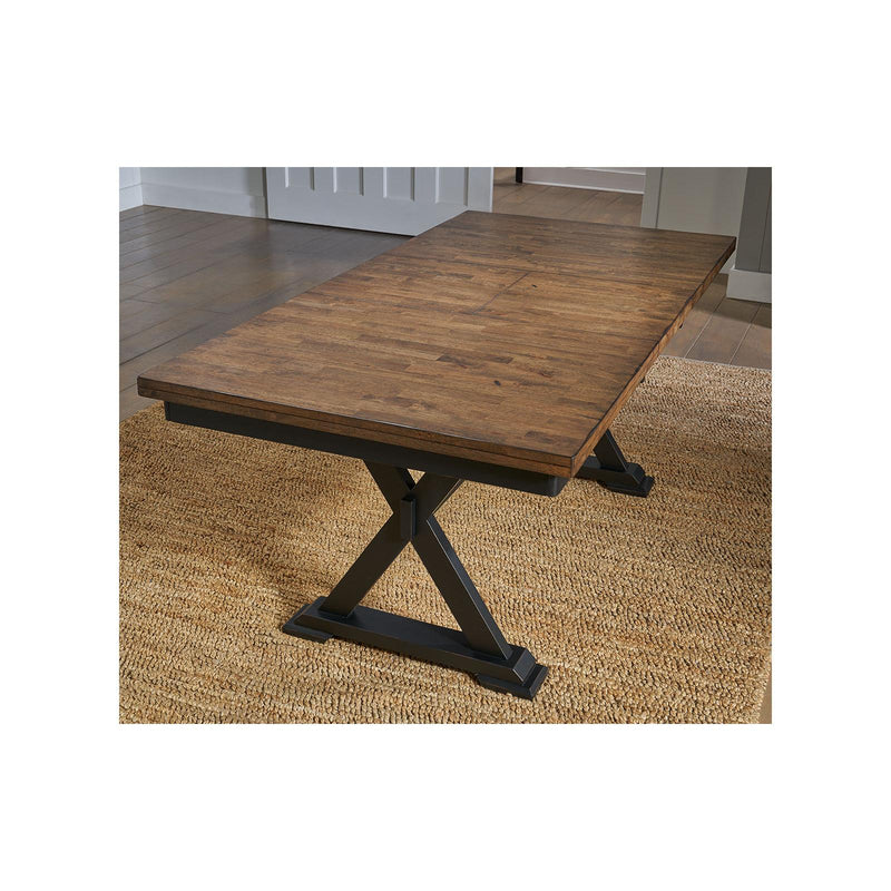 A-America Stone Creek Dining Table with Trestle Base STO-BL-6-30-0 IMAGE 2