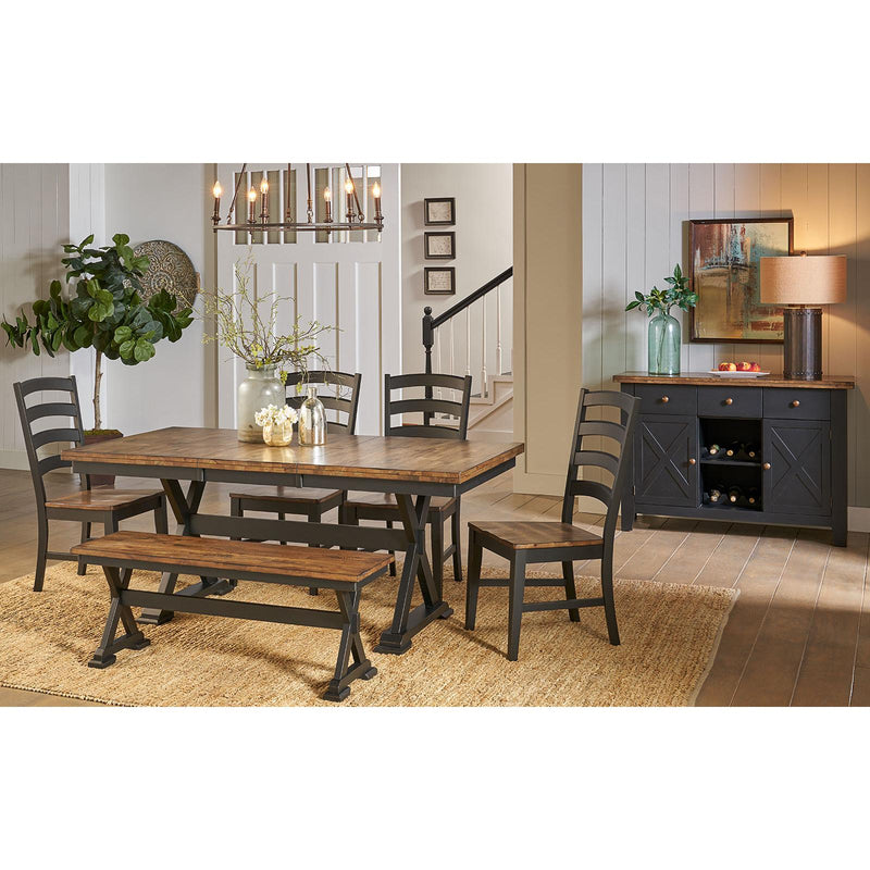 A-America Stone Creek Dining Table with Trestle Base STO-BL-6-30-0 IMAGE 4