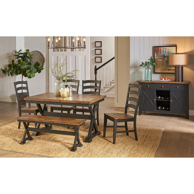 A-America Stone Creek Dining Table with Trestle Base STO-BL-6-30-0 IMAGE 5